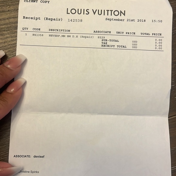 Louie Vuitton Never full MM - Picture 10 of 10